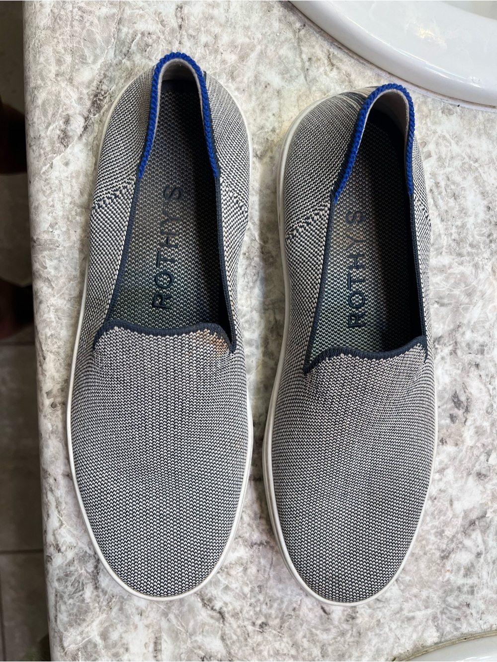 Rothy's Gray Flats Slip On